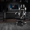 Flash Furniture White Reclining Gaming Chair with Footrest CH-00288-WH-GG - alternate 1